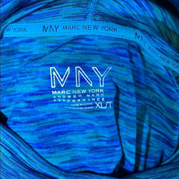 3/$25 - Andrew Marc Active-wear Blue Turtle Neck - Picture 2 of 5